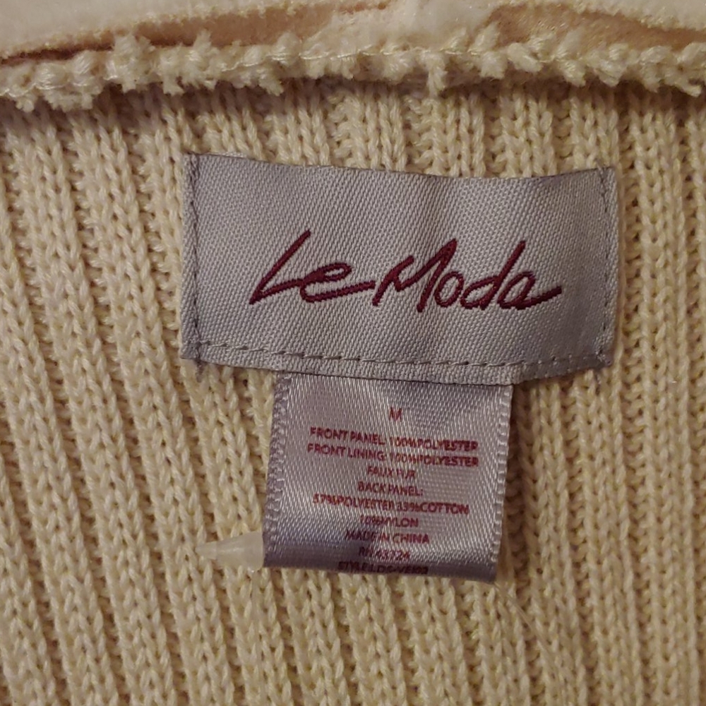 Fleece and faux suede vest - Picture 4 of 5